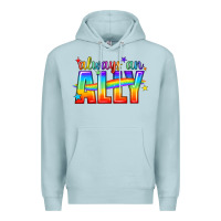 Blue Mist Always An Ally Pride LGBTQ Premium Hoodie - BundleAndBundleShop