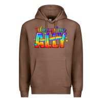 Chestnut Always An Ally Pride LGBTQ Premium Hoodie - BundleAndBundleShop