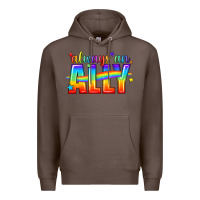 Coffee Always An Ally Pride LGBTQ Premium Hoodie - BundleAndBundleShop