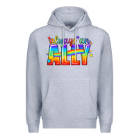Heather Grey Always An Ally Pride LGBTQ Premium Hoodie - BundleAndBundleShop