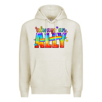 Oatmeal Heather Always An Ally Pride LGBTQ Premium Hoodie - BundleAndBundleShop