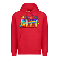 Red Always An Ally Pride LGBTQ Premium Hoodie - BundleAndBundleShop