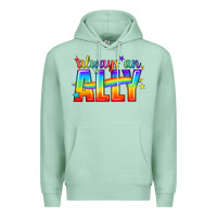 Seafoam Always An Ally Pride LGBTQ Premium Hoodie - BundleAndBundleShop