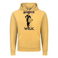 Vintage Mustard lawrence welk   name   the black stencil Vintage Hoodie - tuanDangUi
