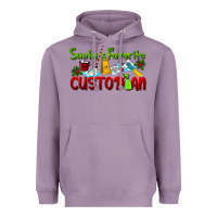 Lavender Santa's Favorite Custodian Heavyweight Hoodie - LillyAllenDesigns