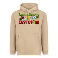 Mushroom Santa's Favorite Custodian Heavyweight Hoodie - LillyAllenDesigns