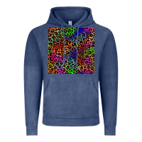 Vintage Denim Pride leopard seamless pattern Vintage Hoodie - NancyCooperArtShop