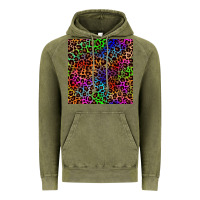 Vintage Olive Pride leopard seamless pattern Vintage Hoodie - NancyCooperArtShop