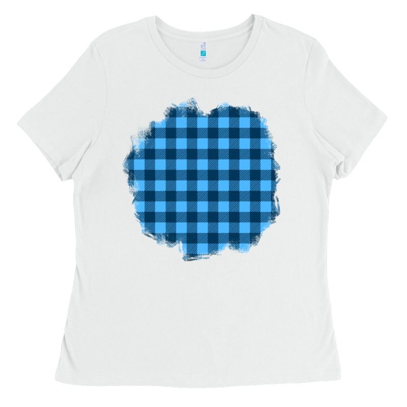 Winter Tartan Patch Ladies Tee by BundleAndBundleShop | Teevron