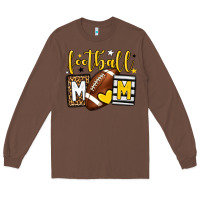 Chestnut Football mom yellow team color Long Sleeve Tee - HowdyJamesFarm