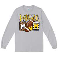 Moon Dust Football mom yellow team color Long Sleeve Tee - HowdyJamesFarm