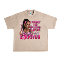 French Oak i fought for my life and i won afro woman Urban Heavy Tee - NancyCooperArtShop