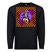 Black Halloween American Pitbull Terrier Premium Sweatshirt - LillyAllenDesigns