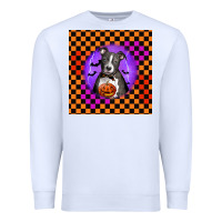 White Halloween American Pitbull Terrier Premium Sweatshirt - LillyAllenDesigns
