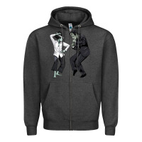 Charcoal Heather pulp frankenstein Zipper Hoodie - tuanDangUi