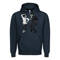 Navy pulp frankenstein Zipper Hoodie - tuanDangUi