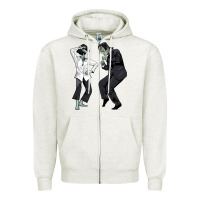 Oatmeal Heather pulp frankenstein Zipper Hoodie - tuanDangUi