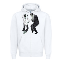 White pulp frankenstein Zipper Hoodie - tuanDangUi