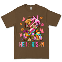 Cacao He Is Risen Easter Premium Tee - BundleAndBundleShop