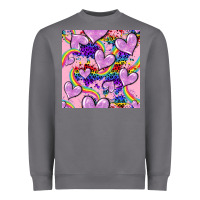 Storm pride heart seamless pattern Heavyweight Sweatshirt - FaDigitalArtStudio