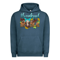 Pigment Midnight Navy thankful mama cow Urban Hoodie - BarkalooDesign