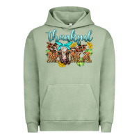 Pigment Oil Green thankful mama cow Urban Hoodie - BarkalooDesign