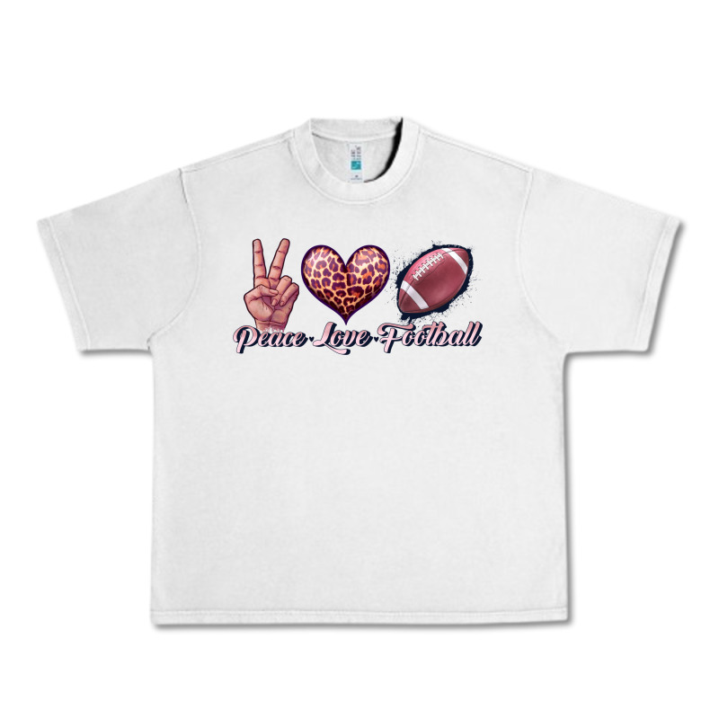 Peace Love Football Urban Heavy Tee by JahusDesignShop | Teevron