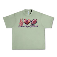 Oil Green peace love football Urban Heavy Tee - JahusDesignShop