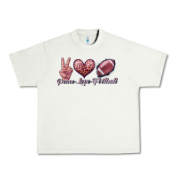 Pistachio peace love football Urban Heavy Tee - JahusDesignShop