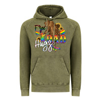 Vintage Olive Free Dad hugs Vintage Hoodie - NancyCooperArtShop