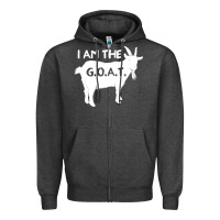 Charcoal Heather i am the g.o.a.t. greatest of all time athletics g Zipper Hoodie - tuanDangUi