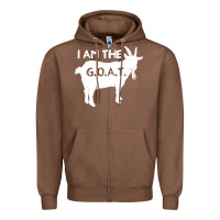 Chestnut i am the g.o.a.t. greatest of all time athletics g Zipper Hoodie - tuanDangUi