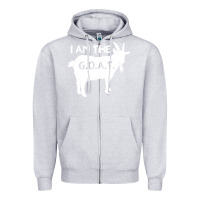 Heather Grey i am the g.o.a.t. greatest of all time athletics g Zipper Hoodie - tuanDangUi