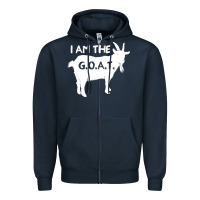 Navy i am the g.o.a.t. greatest of all time athletics g Zipper Hoodie - tuanDangUi