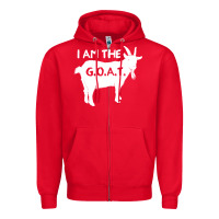 Red i am the g.o.a.t. greatest of all time athletics g Zipper Hoodie - tuanDangUi