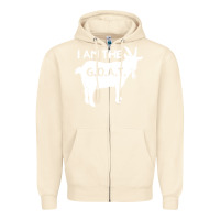 Sandshell i am the g.o.a.t. greatest of all time athletics g Zipper Hoodie - tuanDangUi