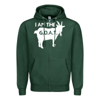 Sports Green i am the g.o.a.t. greatest of all time athletics g Zipper Hoodie - tuanDangUi