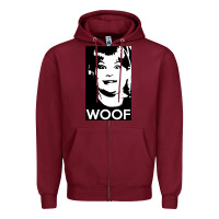 Burgundy buzz your girlfriend   woof! Zipper Hoodie - tuanDangUi