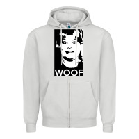 Dove Grey buzz your girlfriend   woof! Zipper Hoodie - tuanDangUi
