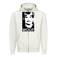 Oatmeal Heather buzz your girlfriend   woof! Zipper Hoodie - tuanDangUi