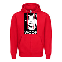 Red buzz your girlfriend   woof! Zipper Hoodie - tuanDangUi
