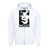 White buzz your girlfriend   woof! Zipper Hoodie - tuanDangUi