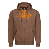 Chestnut el duderino Zipper Hoodie - tuanDangUi