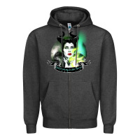 Charcoal Heather maleficent Zipper Hoodie - tuanDangUi