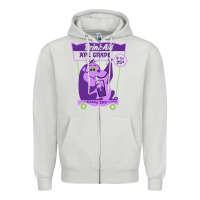 Dove Grey ape grape Zipper Hoodie - tuanDangUi