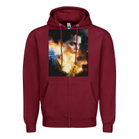 Burgundy nagasonic teenage warhead Zipper Hoodie - tuanDangUi