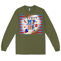 Army Green American mini Long Sleeve Tee - TumblerDesignByShophia