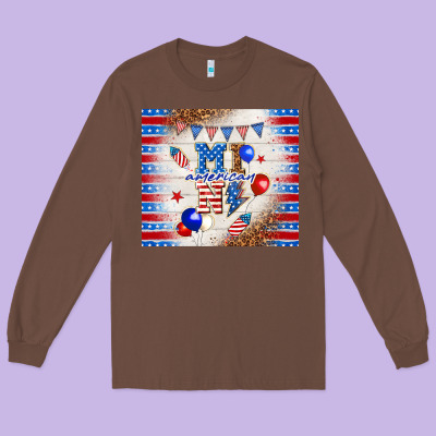 American Mini Long Sleeve Tee Designed By Tumblerdesignbyshophia