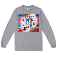 Heather Grey American mini Long Sleeve Tee - TumblerDesignByShophia