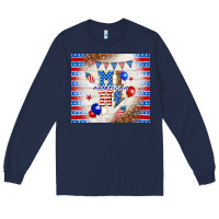 Navy American mini Long Sleeve Tee - TumblerDesignByShophia